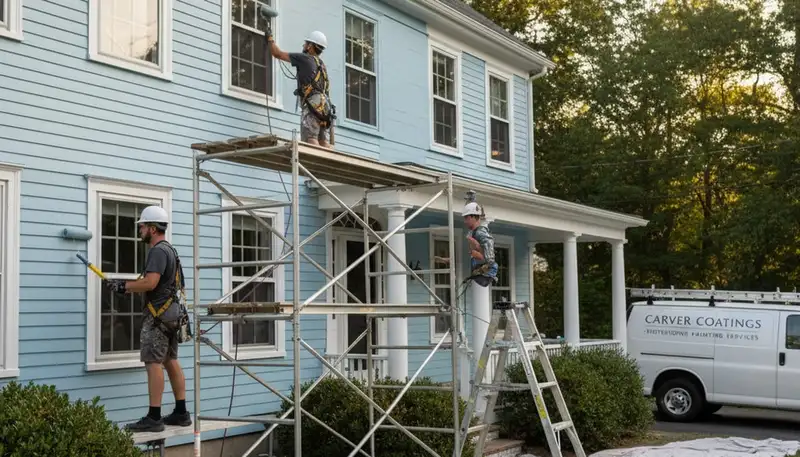 Painting contractor in Plymouth, MA providing professional interior and exterior painting services