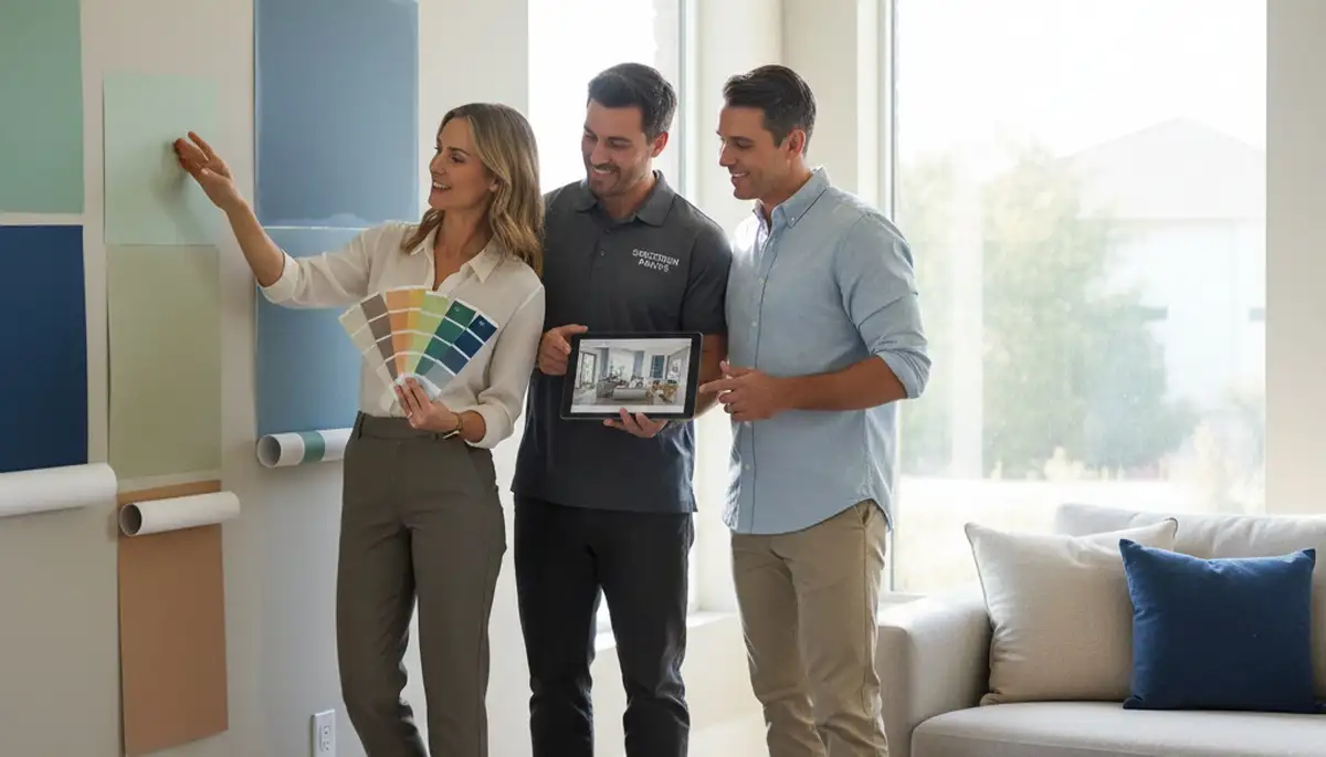 Plymouth, MA painter providing color consultation for coastal homes with paint swatches and expert guidance