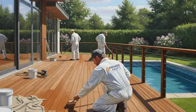 Deck staining service in Plymouth, MA to protect wood from salt air, moisture, and weather damage