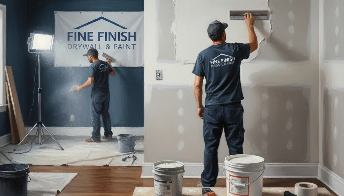 Drywall repair services in Plymouth, MA for cracks, holes, and water damage by Plymouth Paint Pros