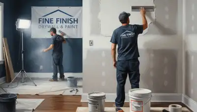 Drywall repair services in Plymouth, MA for cracks, holes, and water damage by Plymouth Paint Pros