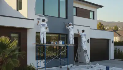 Exterior house painting in Plymouth, MA protecting homes from coastal weather