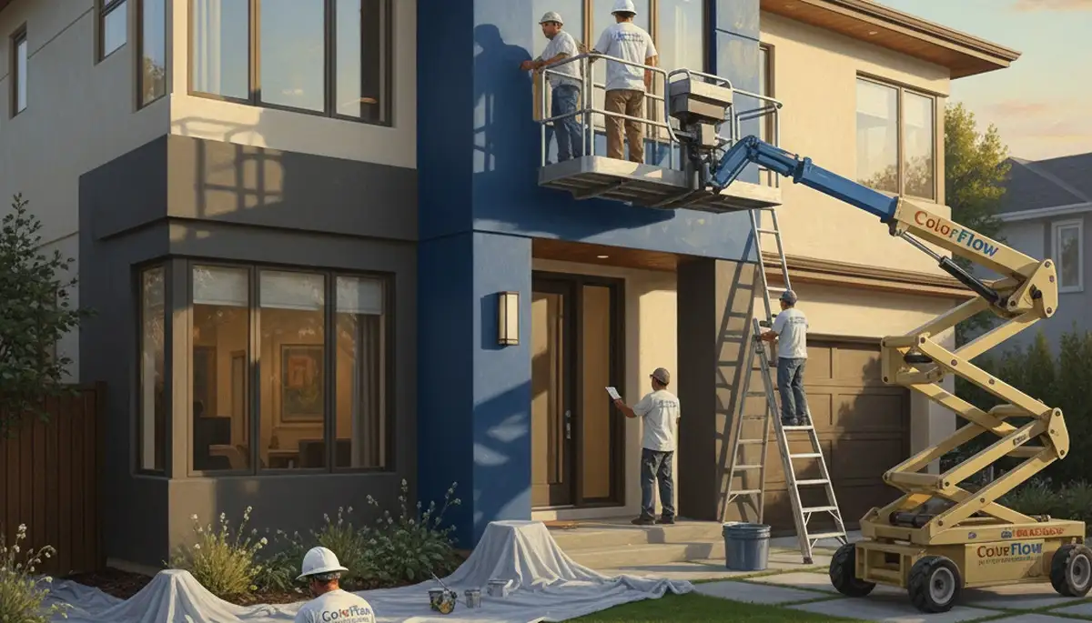 Exterior house painting in Plymouth, MA for coastal weather protection