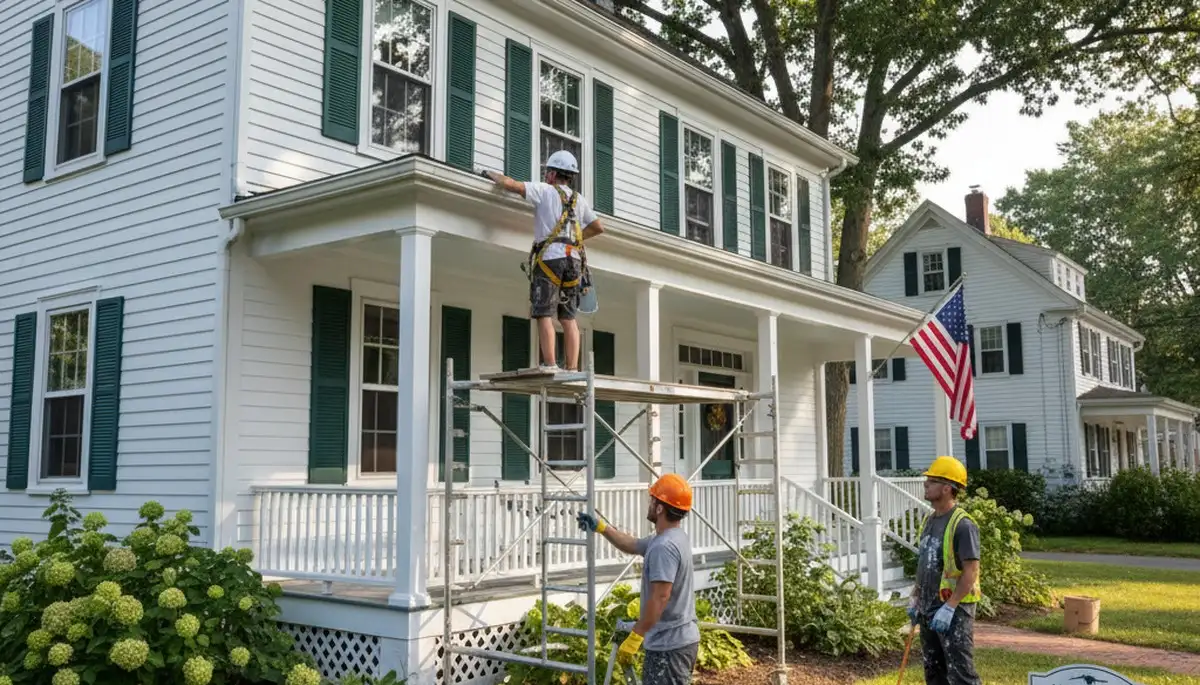 Painting contractor in Plymouth, MA providing professional interior and exterior painting services