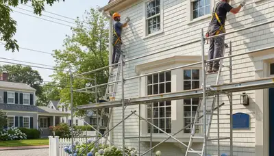 Plymouth, MA painting contractor providing interior and exterior house painting services