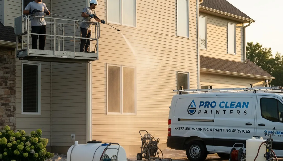 Vinyl siding pressure cleaning for Plymouth, MA homes by Plymouth Paint Pros