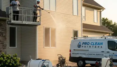 Vinyl siding pressure cleaning for Plymouth, MA homes by Plymouth Paint Pros