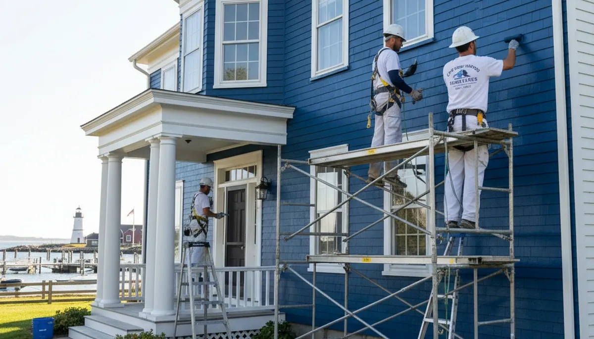 Painting contractor in Plymouth, MA offering professional residential and commercial painting services