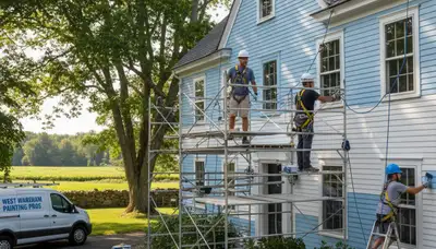 Professional painter in Plymouth, MA providing residential and commercial painting services